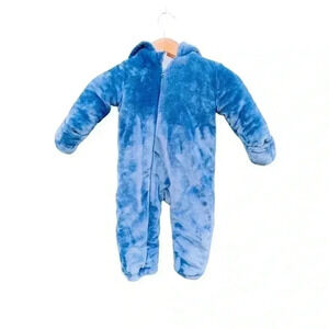 Koala Baby Infant 1-piece Fleece Jumper•Blue•Size 12-18 Months•Preowned•